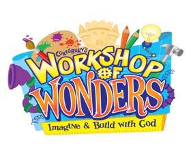 WORKSHOP OF WONDERS-4 KITS At the Workshop of Wonders (WOW) VBS, discover how the ordinary becomes extraordinary with God! Experience the love of Jesus. Start an adventure.