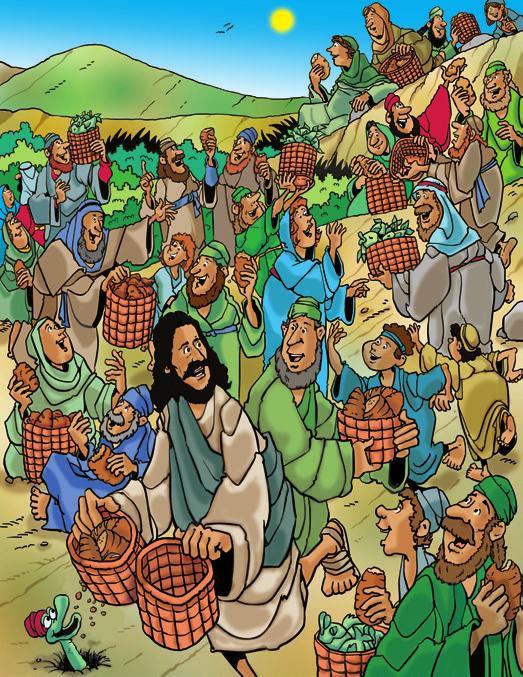 Jesus Feeds Hungry People Ages 3 5 January 28, 2018 E Transitioning to Story Time When you sense the children are ready to move into group time, call them to the story corner by singing Wherever I