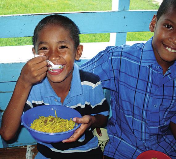 The guarantee of a free meal has encouraged many parents to send their children to school, especially in hard times when that meal may be their sole source of nutrition.