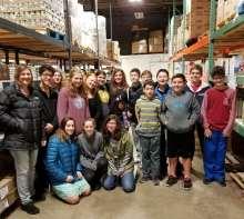 We also went to restock the Chesed Food Pantry and learned about the wonderful