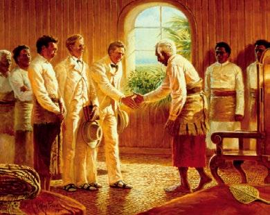 In 1891, Elders Brigham Smoot and Alva Butler met with King George Tupou I and received permission to preach the gospel among his people.