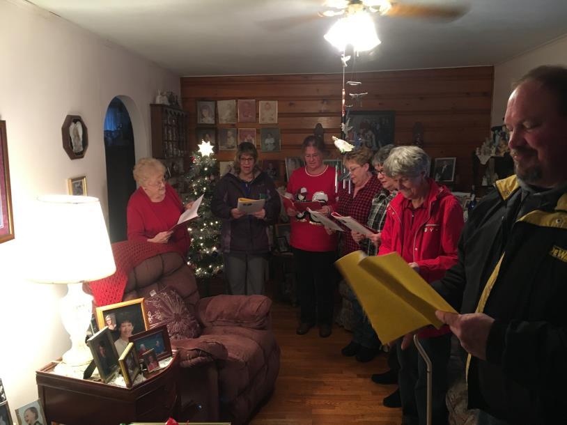 CHRISTMAS CAROLING On Dec 10th we went Christmas caroling in our
