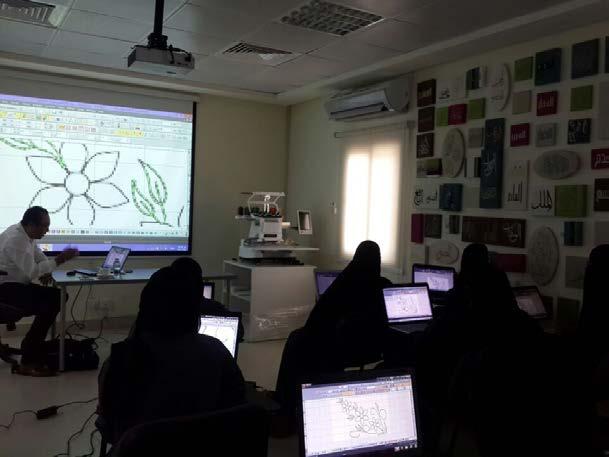 GROUP NEWS continued Remembering a Colleague TRAINING NEWS Nesma Embroidery employees in Jeddah and Khlais received training on the latest embroidery design software in a program sponsored by
