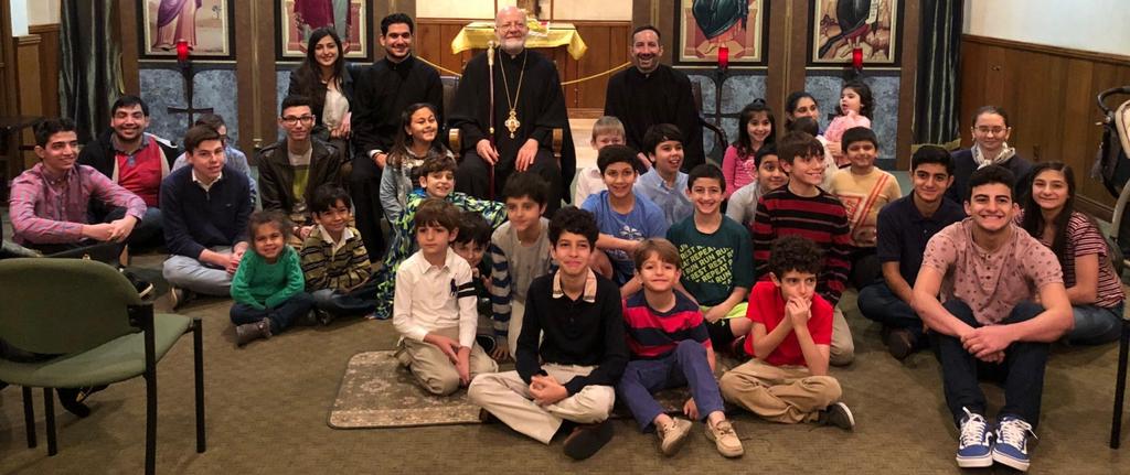 On Sunday morning the faithful poured into St. George to pray Orthros and the Hierarchical Divine Liturgy. His Eminence made St. George Parish Council President Dr.