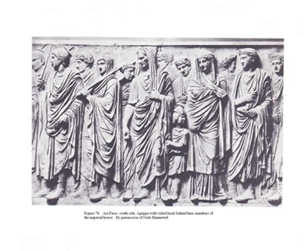 Figure 7b Figure 7b: Ara Pacis: south side, Agrippa with veiled head,