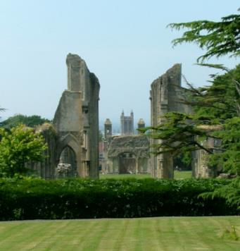 Abbey House, built in the 1830 s, enjoys a beautiful position overlooking Glastonbury Abbey.