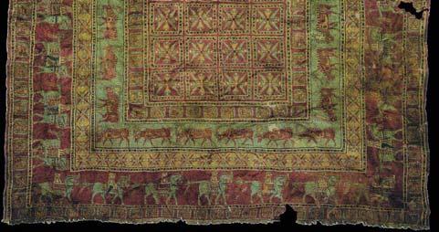 The majority of these carpets are wool, but several silk examples produced in Kashan survive. The major centers of antique Persian carpet production in Persia were: 1. Tabriz (1500-1550) 2.