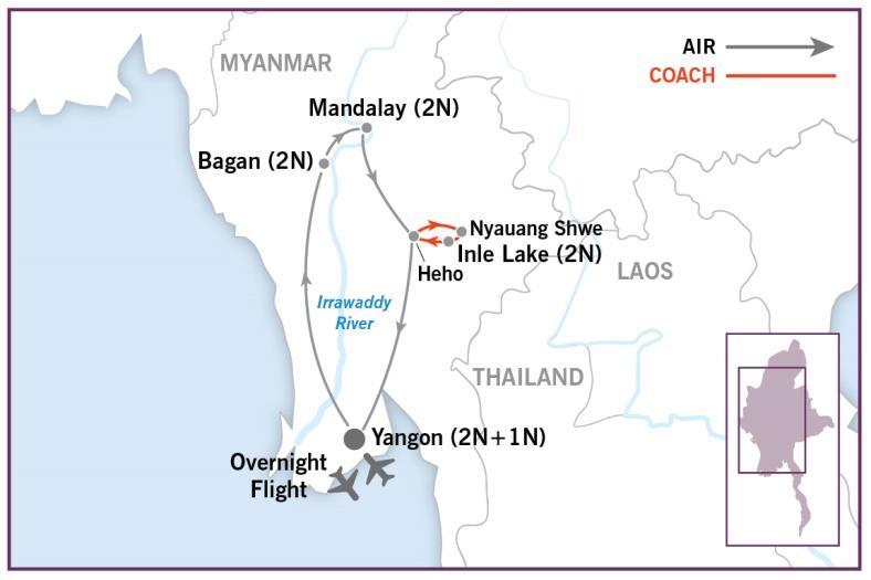Myanmar Explorer Tour Dossier Classic Tour 11 Days Moderate Yangon Bagan Mandalay Inle Lake Myanmar emanates
