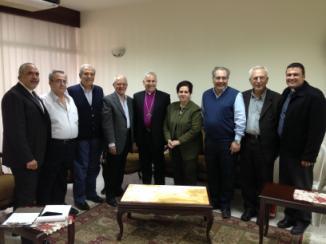 Meeting with Pastoral Committee and St. Luke s Board of Directors On 9 April, Bishop Suheil met with the All Saints Pastoral Committee and St.