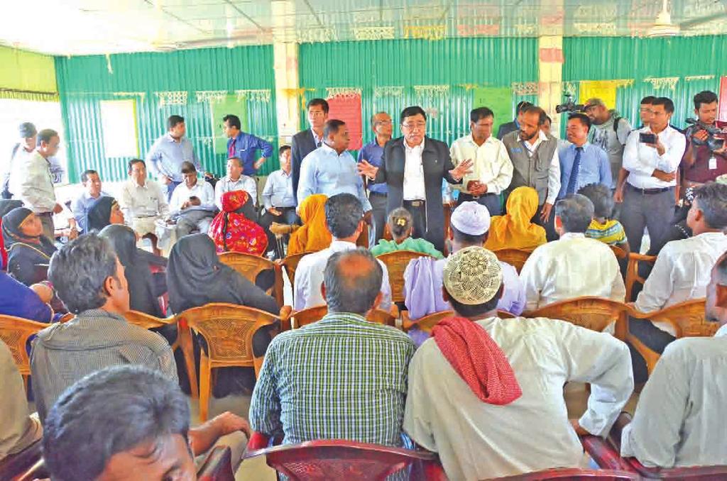 6 INTERVIEW Our visit to DP camp is to explain about our readiness for repatriation: Dr. Win Myat Aye UNION Minister for Social Welfare, Relief and Resettlement Dr.
