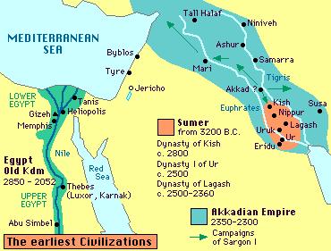 Bible Timeline (Copper Age) Three Early Kingdoms Sumer First, small Akkadian Sargon I