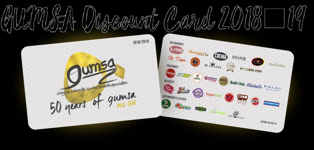 Discount Card We understand students love a bargain, so get yourself set for the year with your very own discount card!