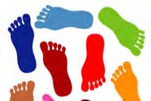 Needed Items: Open tied sandals: Men s 9-14, Women s 6-10 Diabetic Men s or women s socks large size** Socks Men s large size black or white regular length Socks Women s size large in white Sets of