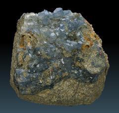 From Spain Antequera near Malaga is a famous location for translucent quartz crystals of intense blue colour. The cause of the colour are fibrous inclusions of magnesio-riebeckite.