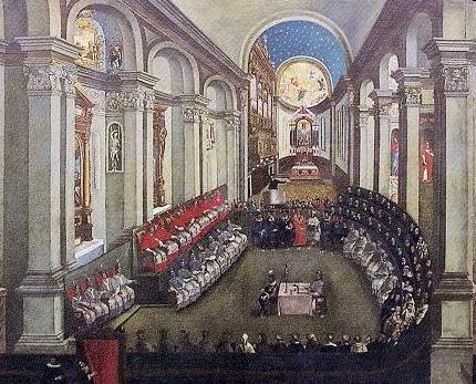 CATHOLIC CHURCH The Roman Catholic Council of Trent (1545-63) 1 stated that If anyone says that baptism is... not necessary for salvation, let him be anathema.