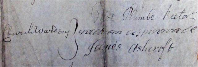 In 1742 James continued what was to become a long period of service to the parish, when he was one of those certifying the accounts of the parish constable: he was to do this again in 1746, 1747 and