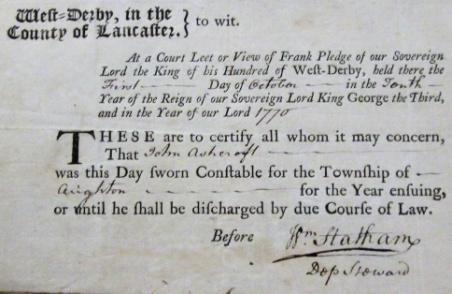 90 John and Grace Ashcroft had three sons, all baptised at Aughton: James (1764 1840, 23 September 1764); 91 Robert (1774 1861, 4 September 1774); and John, junior (1776 1850, 21 April 1776).