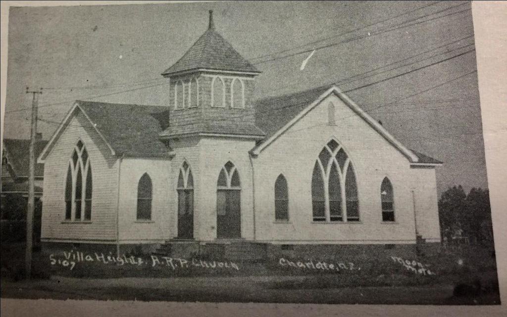 Villa Heights A.R.P. Church 1912-1928 (Dedicated April 1, 1912) Charlotte newspapers are chock-full of articles that describe the routine activities of the Villa Heights A.R.P. Church. Weddings, funerals, Bible classes, bazaars, revivals, prayer meetings, worship services, all were regular happenings.
