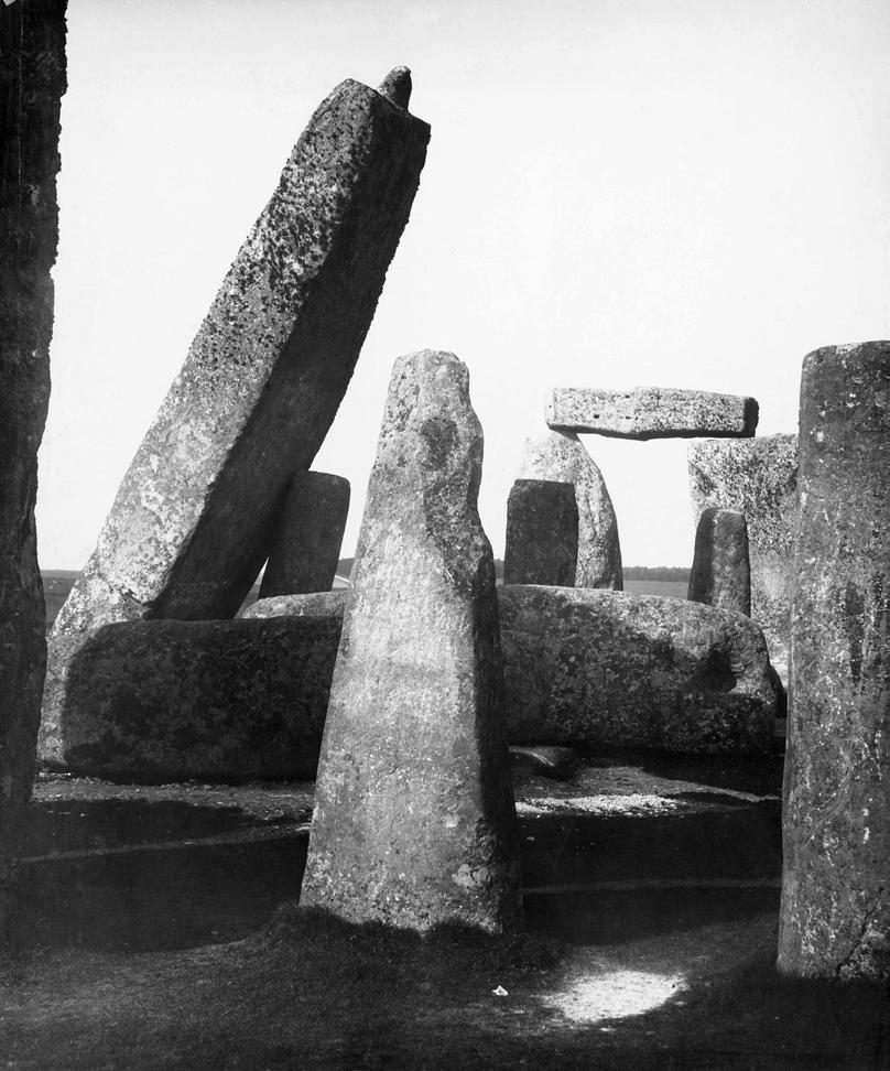 Figure 9: Cole s 1881 view of Stone 56, leaning forward and apparently resting against Bluestone 68 (there was some dispute in the late 19 th century as to whether the two were actually in contact).