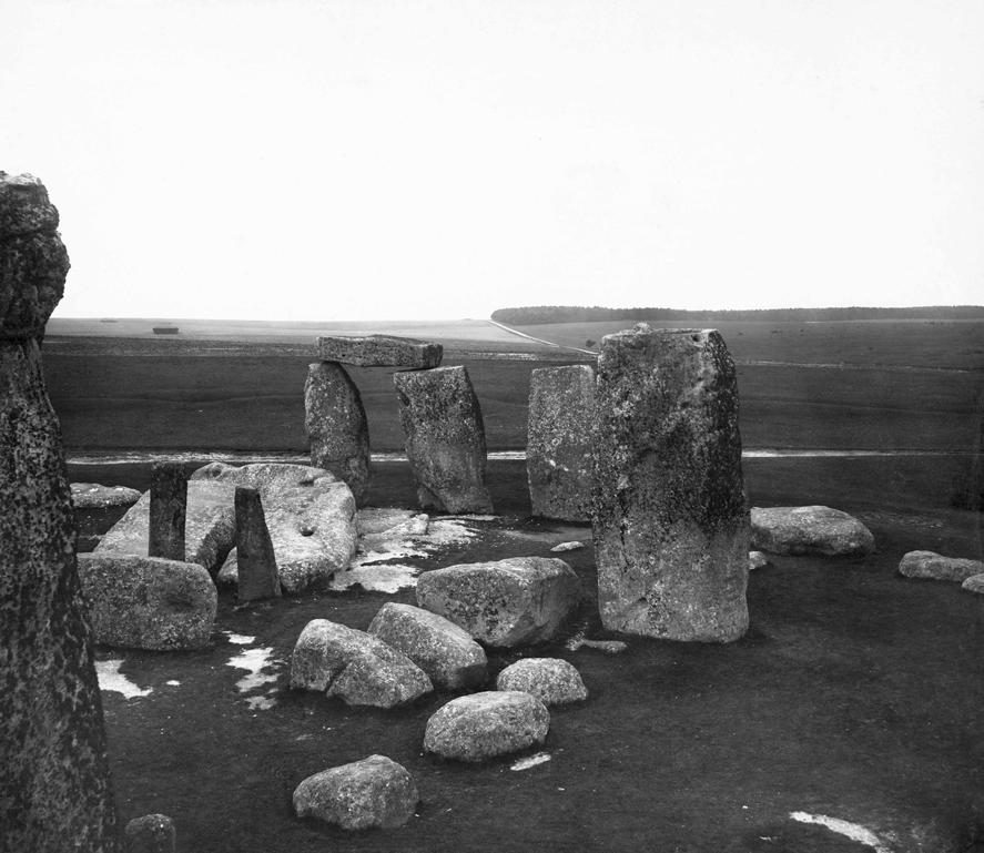 capstone has been broken into pieces In our own day it requires some study and a certain effort of the imagination to call up a picture of Stonehenge as it looked before men and nature began to work