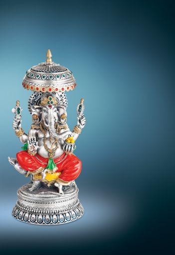 HEAVENLY GANESHA MELODIOUS GANESHA THE LORD WITH THE CURVED TRUNK