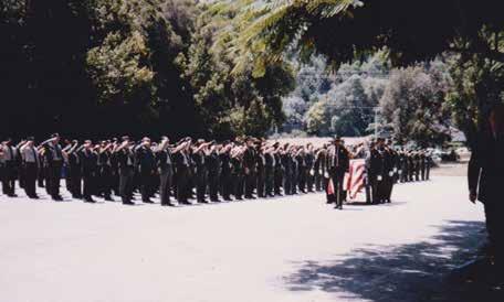 These pictures are from the funeral service of Sergeant Hal Burchfield in June 1985. It all began with Hal.