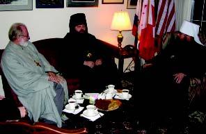 His Eminence, Archbishop Demetrios of the Greek Orthodox Archdiocese of America, hosted Metropolitan Jonah to the Archdiocesan Offices in New York City on December 21.