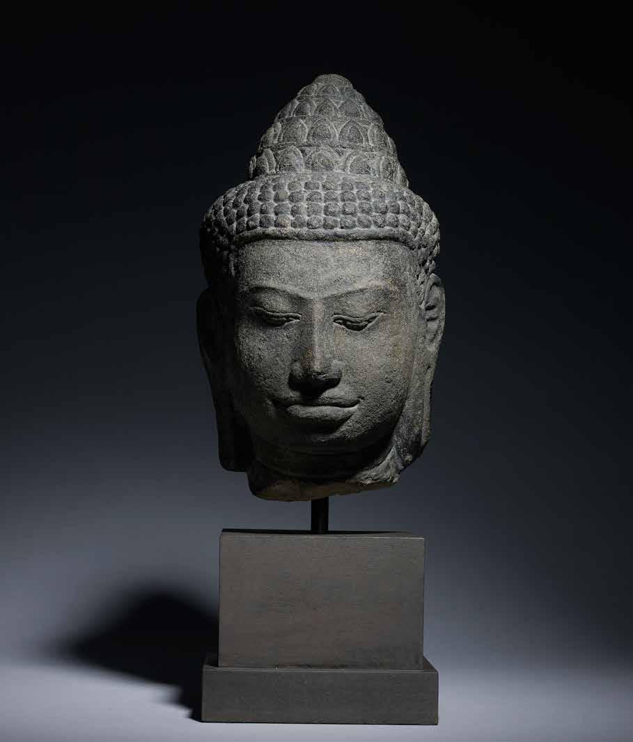 7. Stone head of Buddha Lopburi, Thailand, c.