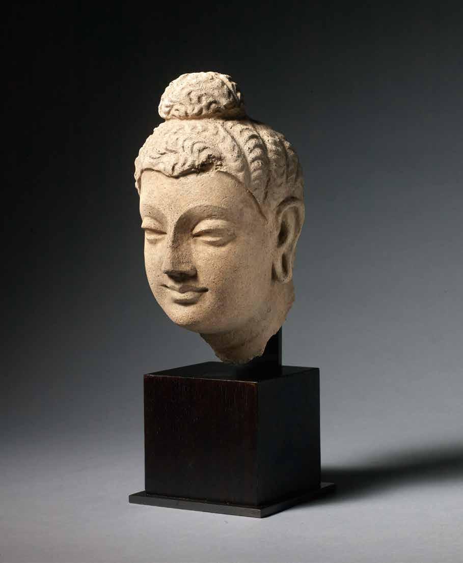 13. Stucco head of Shakyamuni Buddha Gandhara, Pakistan, c.