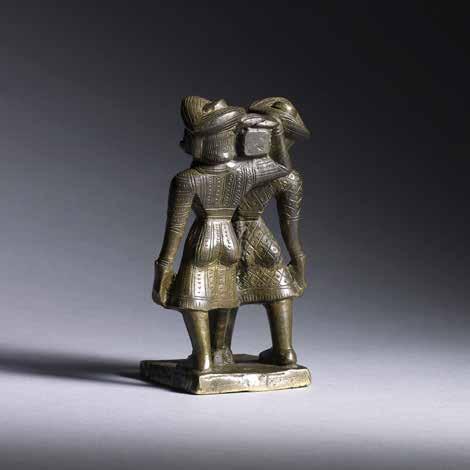 35. Royal porters Sri Lanka, c. 1900 Brass and metal Height: 12 cm (4¾ in) 36.