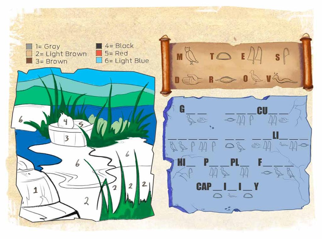 Elem Take Home Sheet Hidden on the Nile Use the code to determine the color of each space.