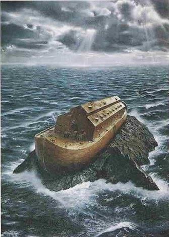 Waters of the Flood God remembered Noah and all the animals, wild and tame, that were with him in the ark. So God made a wind sweep over the earth, and the waters began to subside.