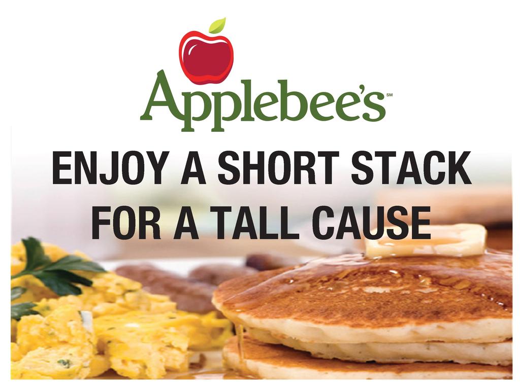 Let s support our GBC MOPS! ENJOY A SHORT STACK FOR A TALL CAUSE -MOPS FUNDRAISER You are invited to Applebee s Flapjack Fundraiser breakfast to support GBC MOPS on Saturday, Septemb