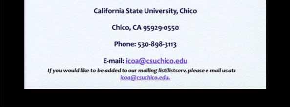 And here is our contact information. I'm right now the interim director for the Center on Aging.