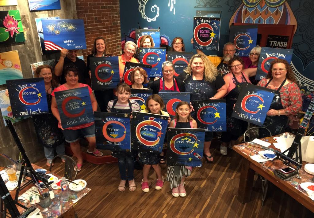 An Amusing Evening at Muse On June 29, a group of aspiring painters from ASUMC spent an evening at Muse Paint Bar (MPB) to cultivate their talent.