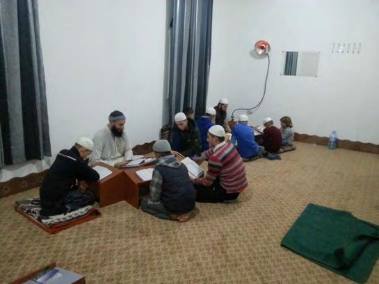 Islamic education in Masajid and Makatib in the local community.