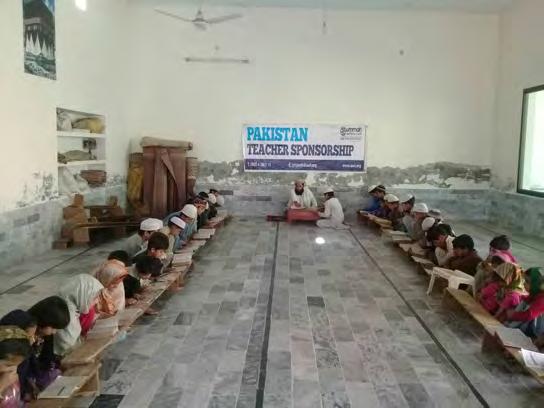 TEACHER SPONSORSHIP This is our regular project in Pakistan in which UWT will be paying a monthly amount