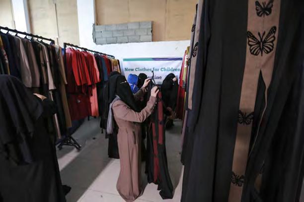 targeted families in Gaza. ISLAMIC CLOTHES This is a new project in Gaza.
