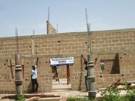 MASJID CONSTRUCTION This is our new project in Gambia.