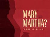 In the gospel of Luke we read about the account of Jesus visiting Mary and Martha. We like Mary need to spend time with the Lord.