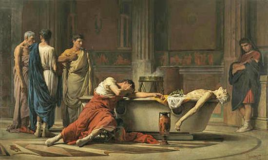 the murder of Britannicus, Claudius's son, and thus Nero's most dangerous rival, in 55. In 55 or 56 Seneca was appointed to a suffect consulship.