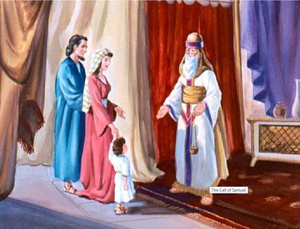 There at the temple they talked to Eli, the high priest.