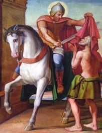 St. Martin of Tours Martin was born at the height of the Roman Empire in modern day Hungry. Neither of his parents approved of Christianity.