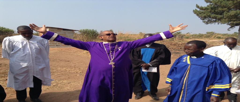 BISHOP BLESSING THE LAND FOR CONSTRUCTION