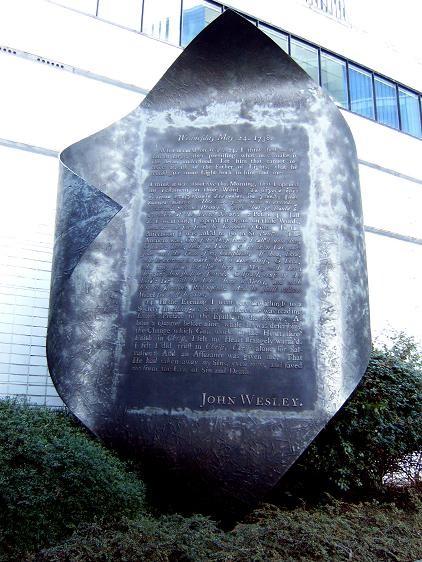 John Wesley (May 24, 1738) In the evening I went very unwillingly to a society in Aldersgate Street where one was reading Luther's Preface to the Epistle to the Romans.