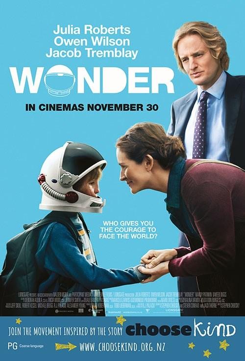 MARCH MOVIE NIGHT March 12th, 6:30pm WONDER Based on the beloved best-selling novel, WONDER follows the inspiring story of the Pullman family, whose youngest child, Auggie, is a boy born with facial