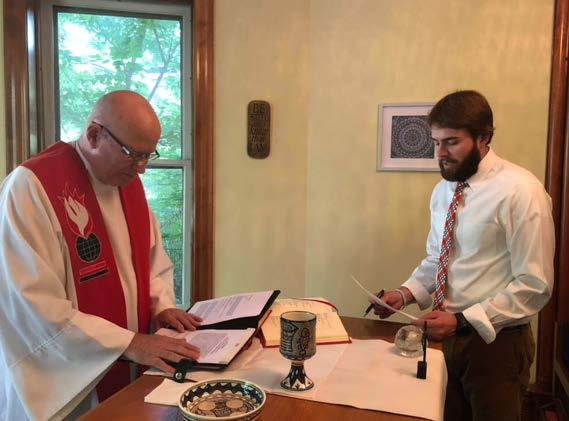 in Spiritan charism and grow in their spiritual journeys. Novice Matt Broeren makes his oblation. The first novice to reside there is Matt Broeren, who made his oblation as a novice on August 3.
