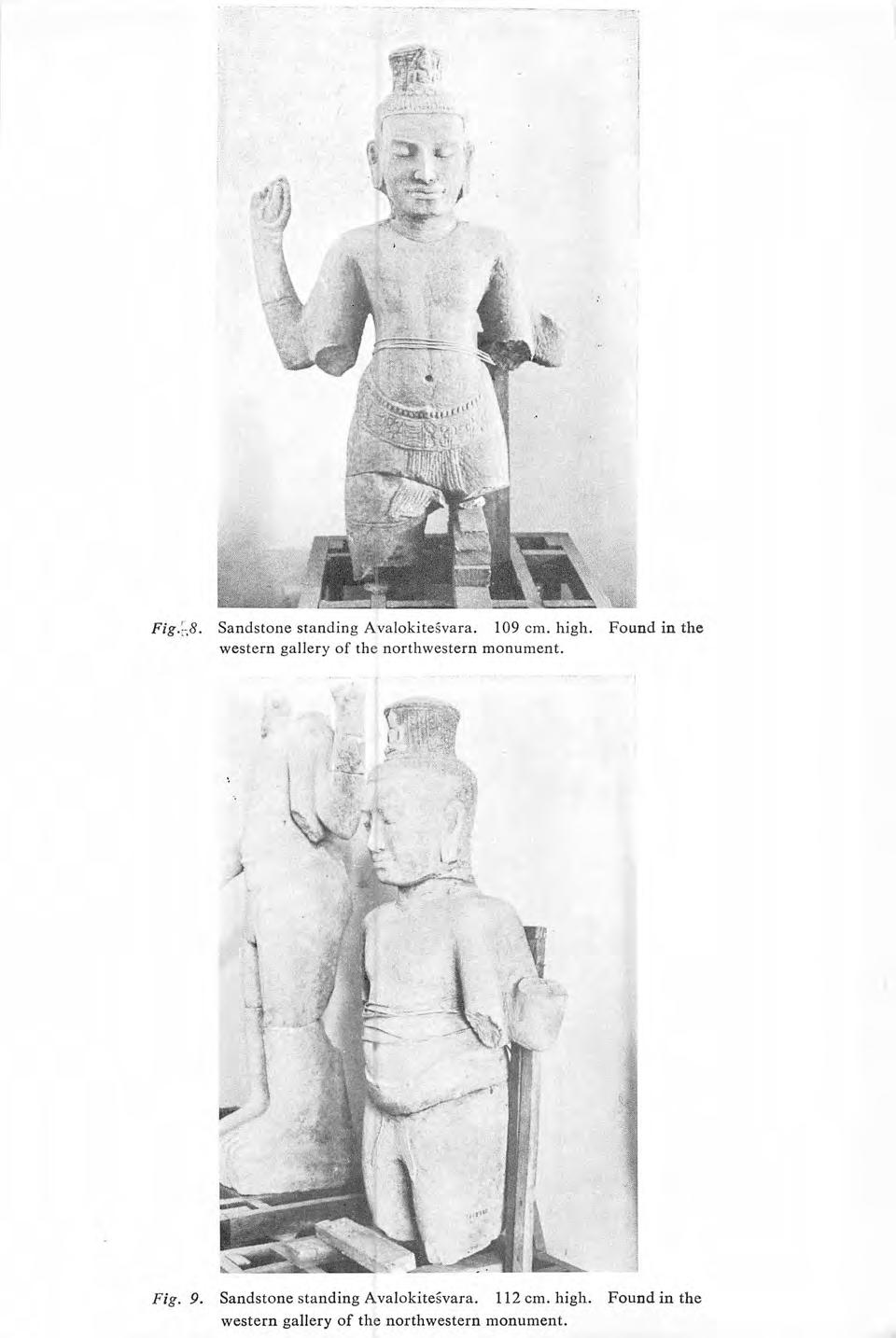 Fig. ~:.s. Sandstone standing Avalokite vara. 109 em. high.