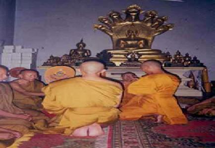 Ordination ceremony for monks