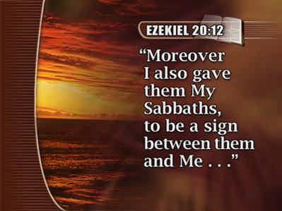 who sanctifies you. Exodus 31:13. 135 God said that the Sabbath is His sign or mark of authority.
